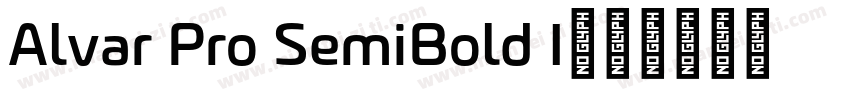 Alvar Pro SemiBold I字体转换